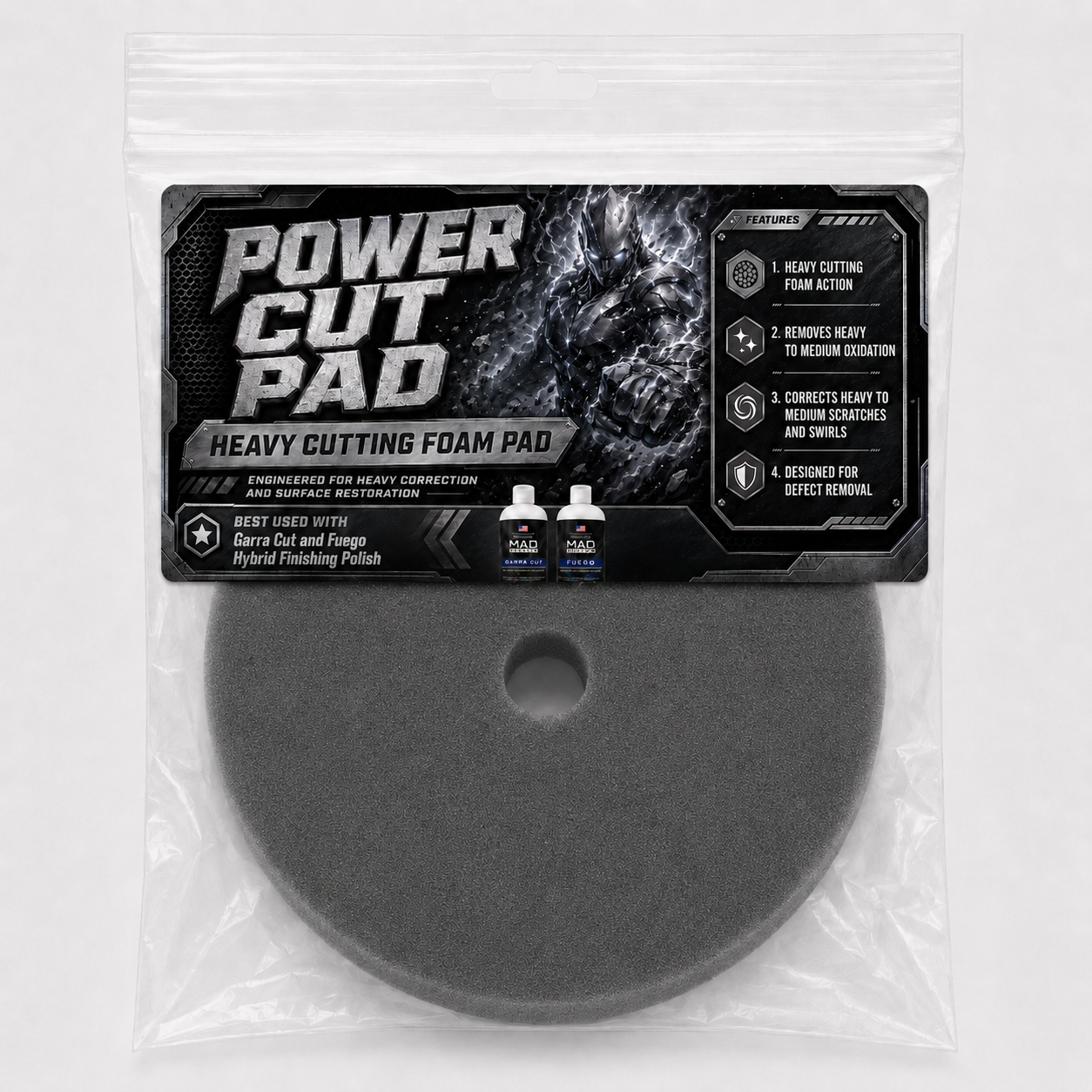 Power Cut Pad - Medium to Heavy Cutting Foam Polishing Pad